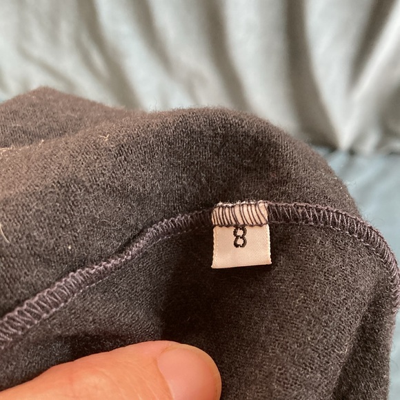 VINTAGE | NORDSTROM “Savvy” 100% Wool jersey black long sleeve twirl dress sz 8 - Picture 9 of 11